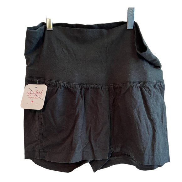 Isabel Maternity Black Maternity‎ Shorts Size S Made Of Cotton Blend NWT - Picture 1 of 4